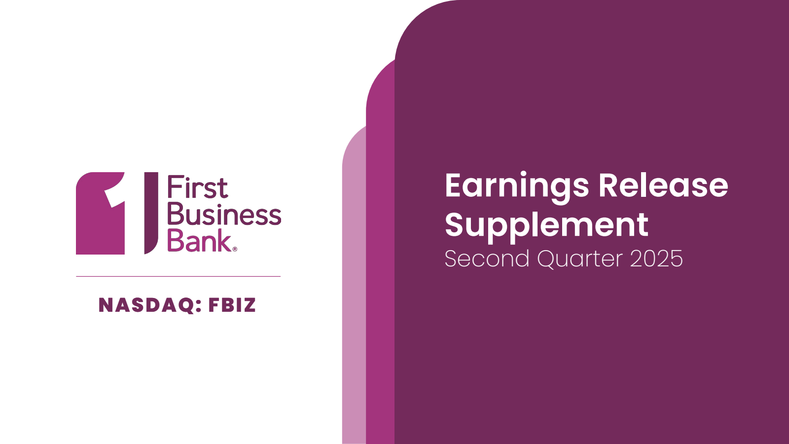 First Business Financial Services' Q2 2025 Slide Deck