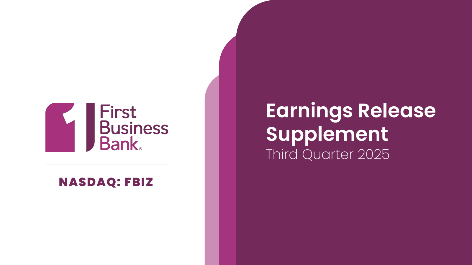 First Business Financial Services' Q3 2025 Slide Deck