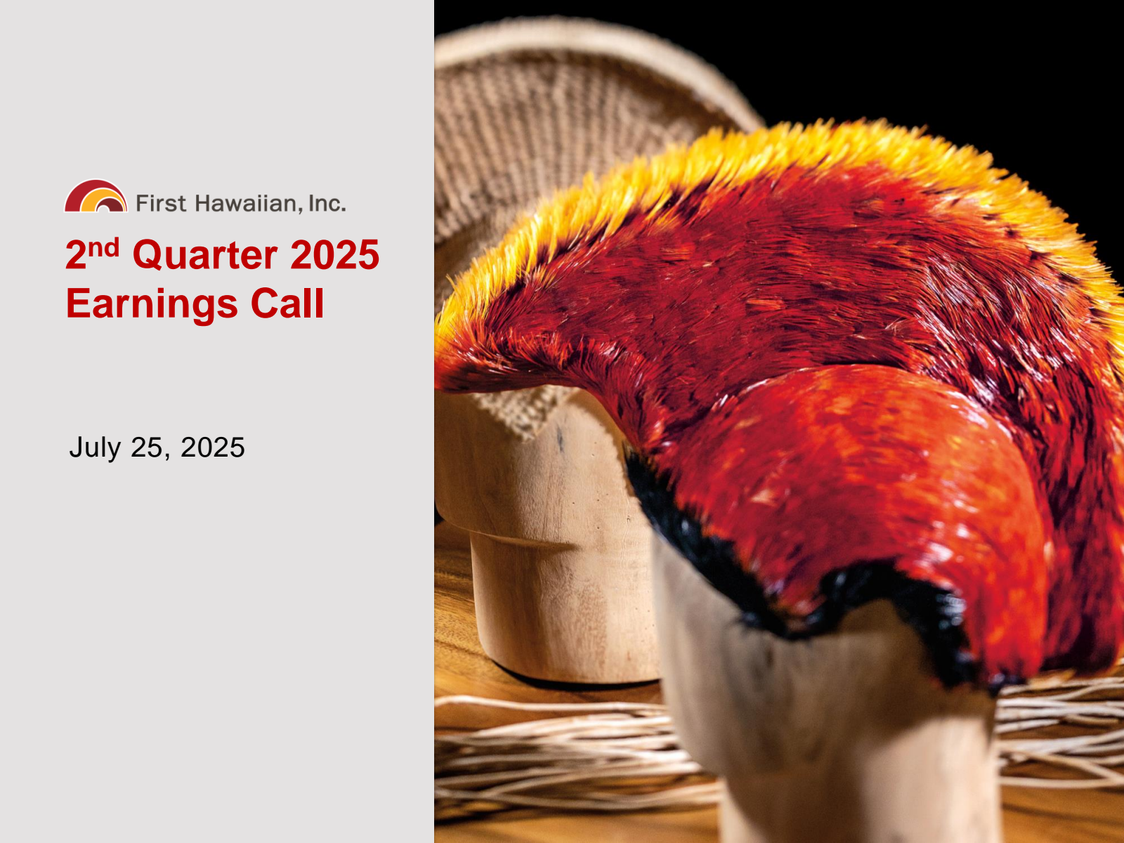 First Hawaiian's Q2 2025 Slide Deck