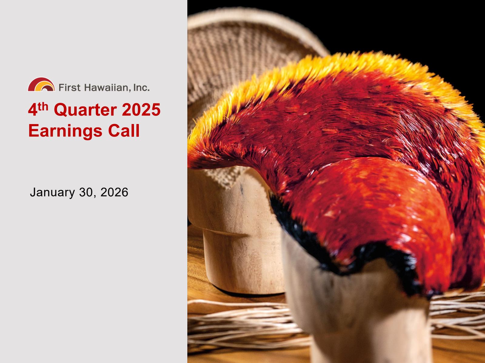 First Hawaiian's Q4 2025 Slide Deck
