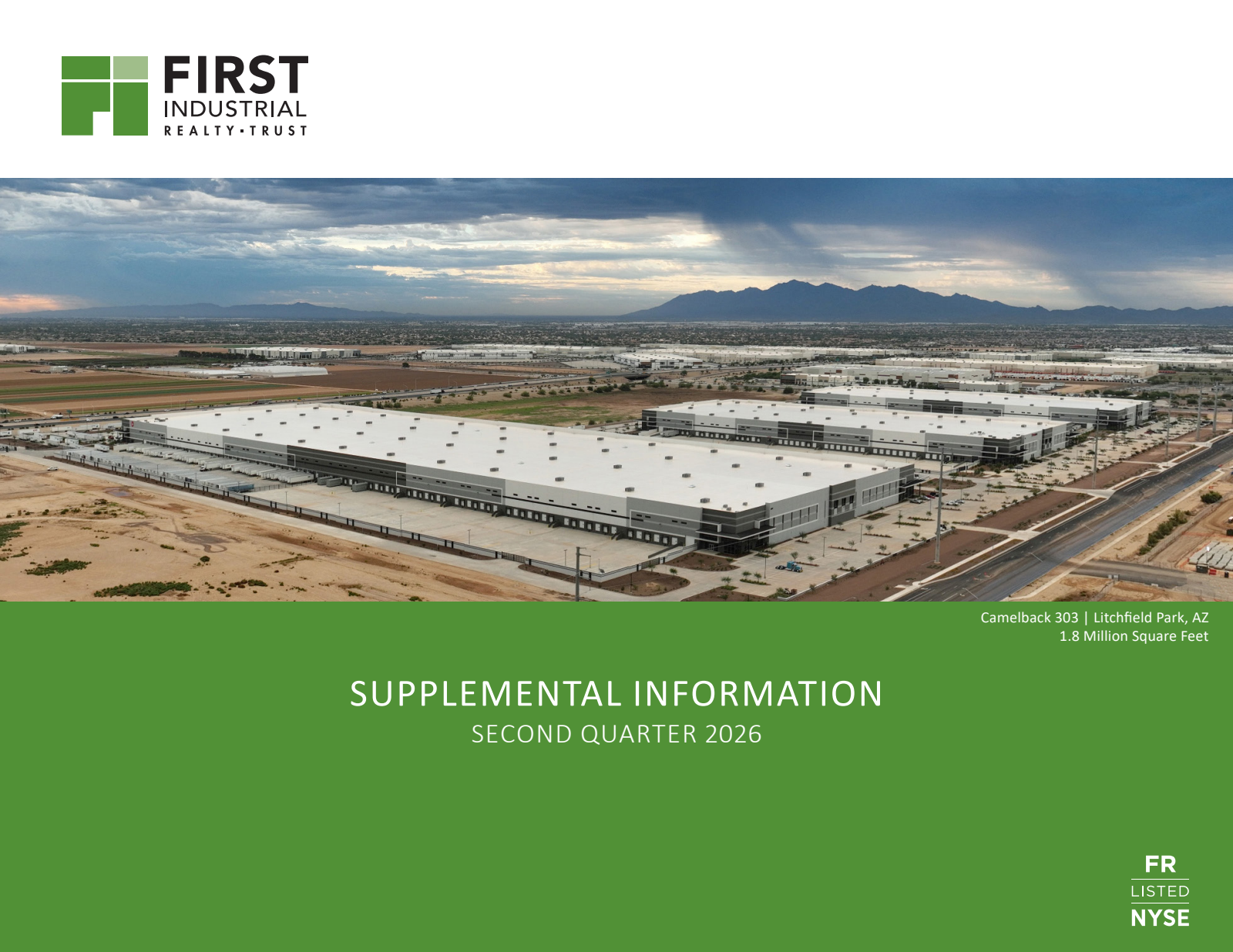 First Industrial Realty Trust's Q2 2026 Slide Deck
