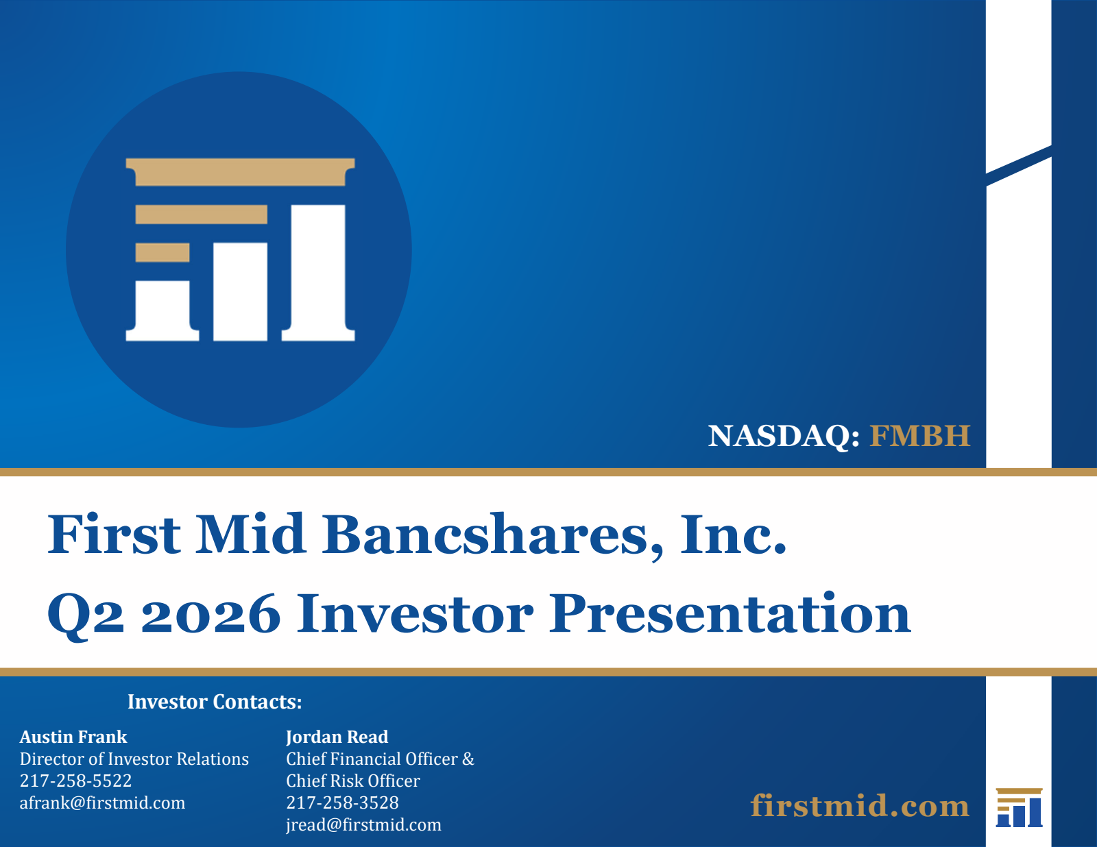 First Mid Bancshares' Q2 2026 Slide Deck