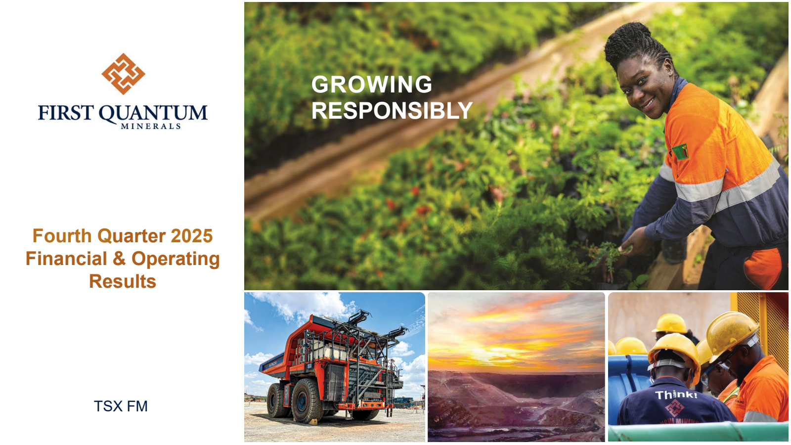 First Quantum Minerals' Q4 2025 Slide Deck