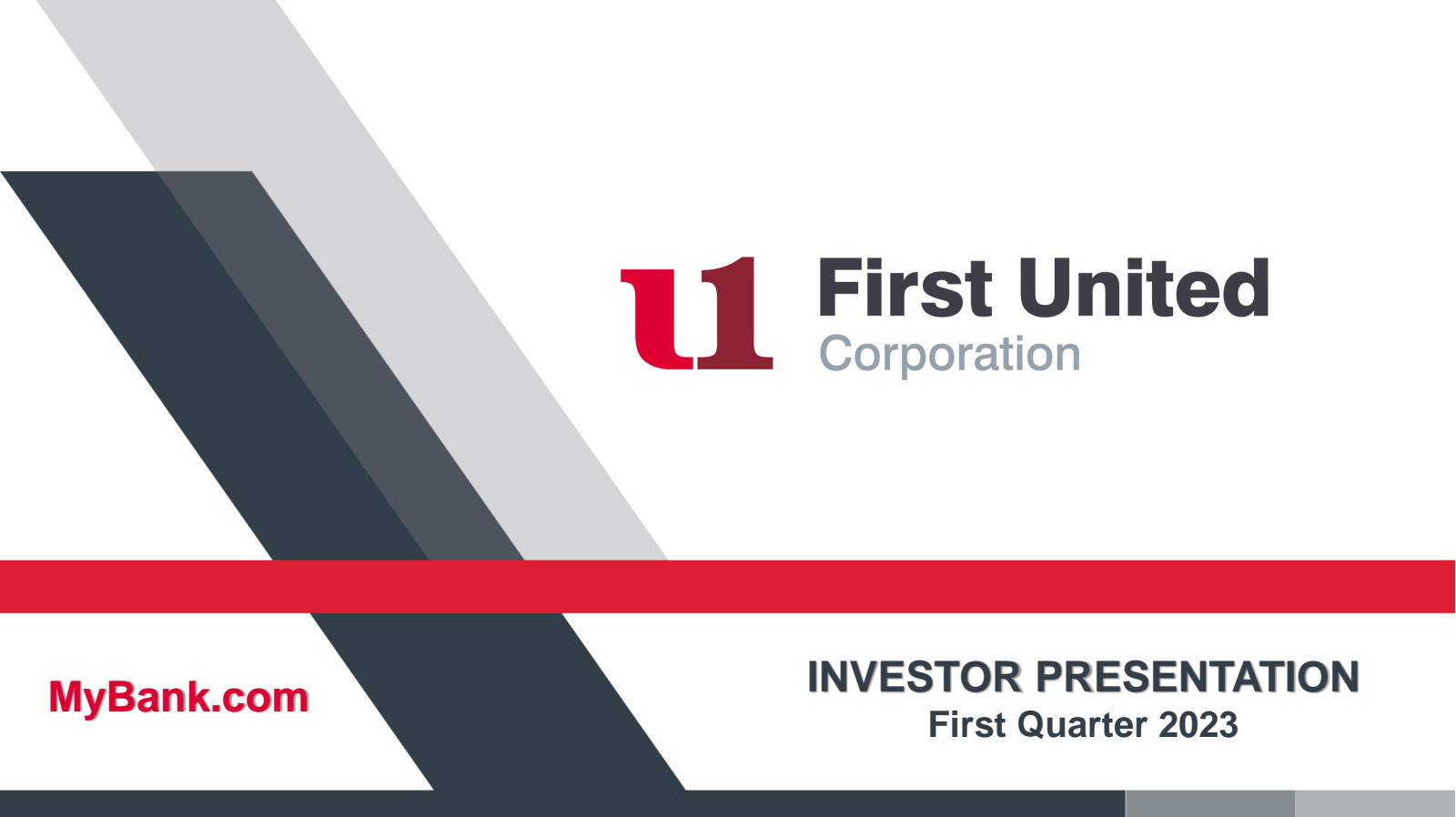 First United's Q1 2023 Slide Deck
