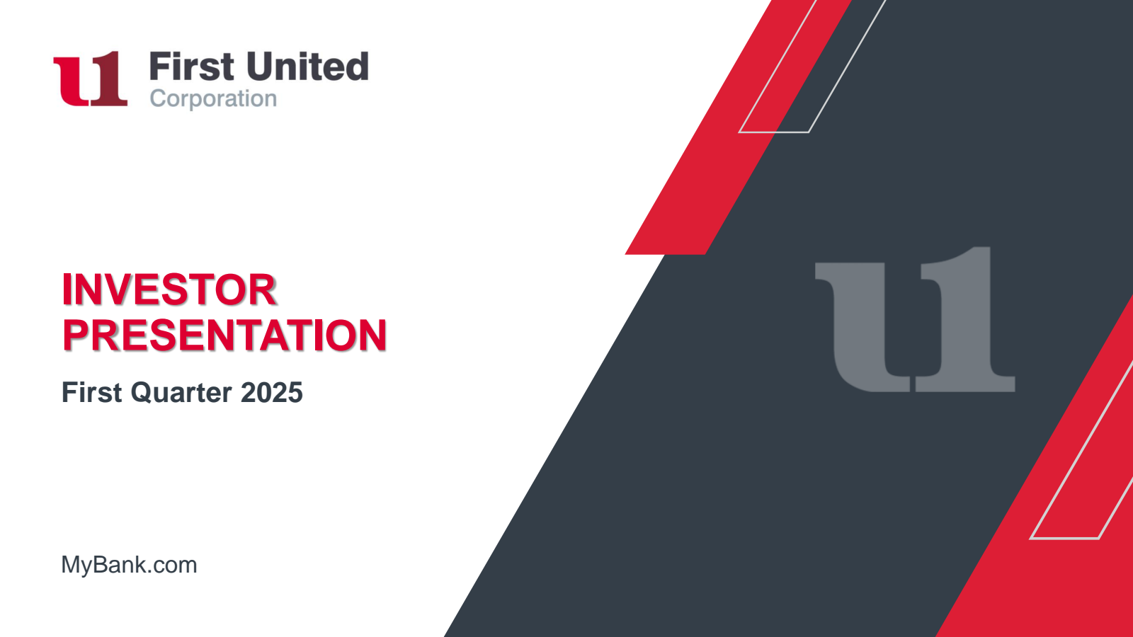First United's Q1 2025 Slide Deck
