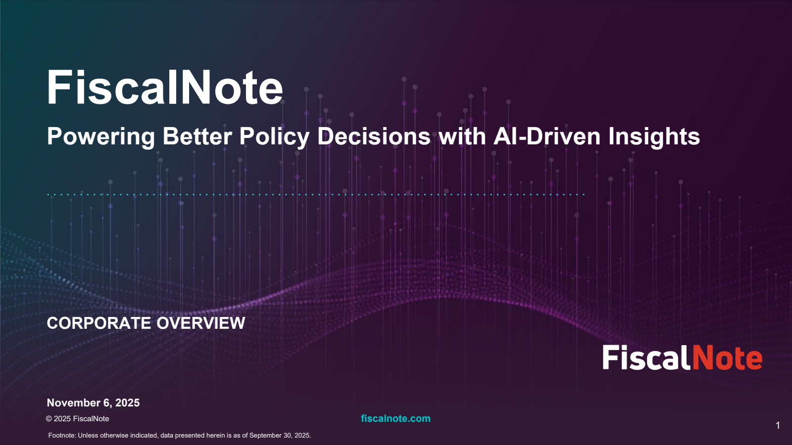 FiscalNote's Q3 2025 Slide Deck