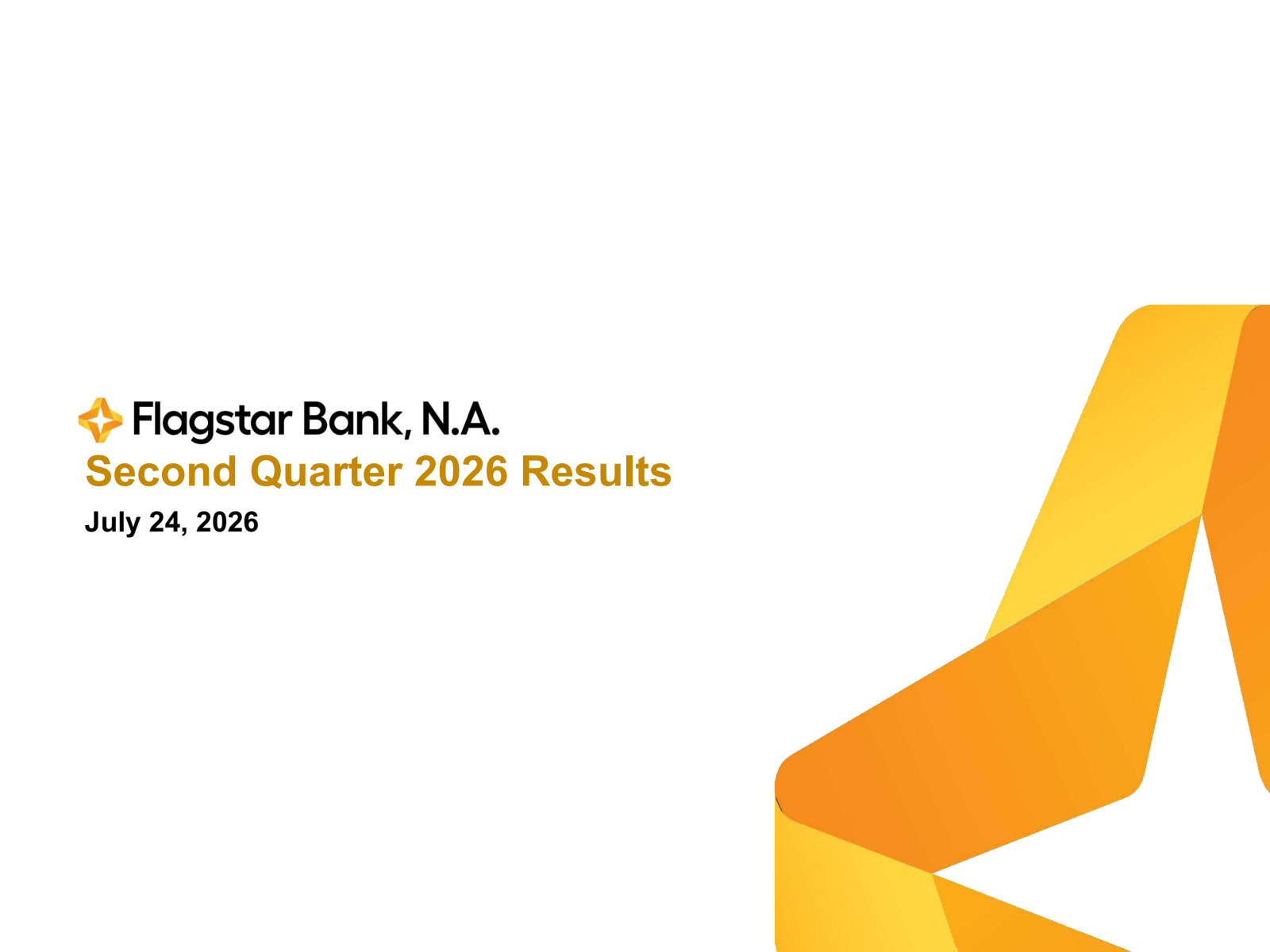 Flagstar Bank, National Association's Q2 2026 Slide Deck