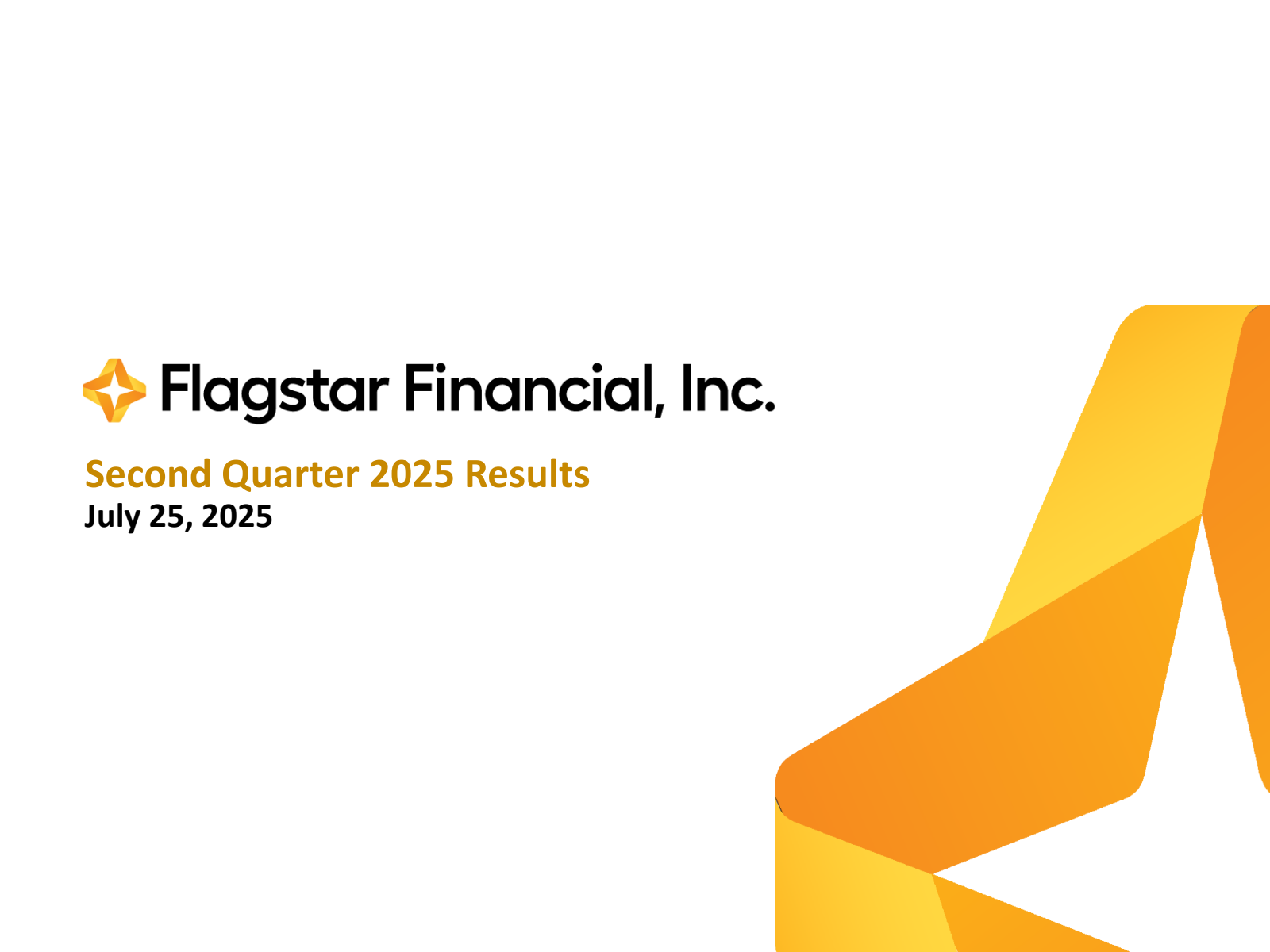 Flagstar Financial's Q2 2025 Slide Deck