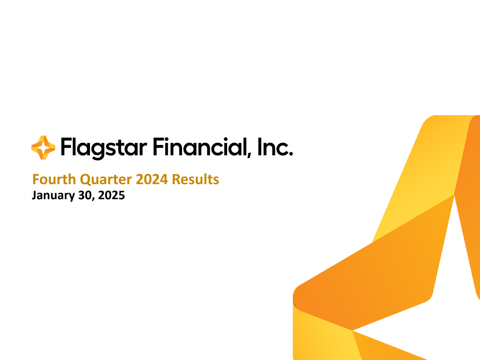 Flagstar Financial's Q4 2024 Slide Deck