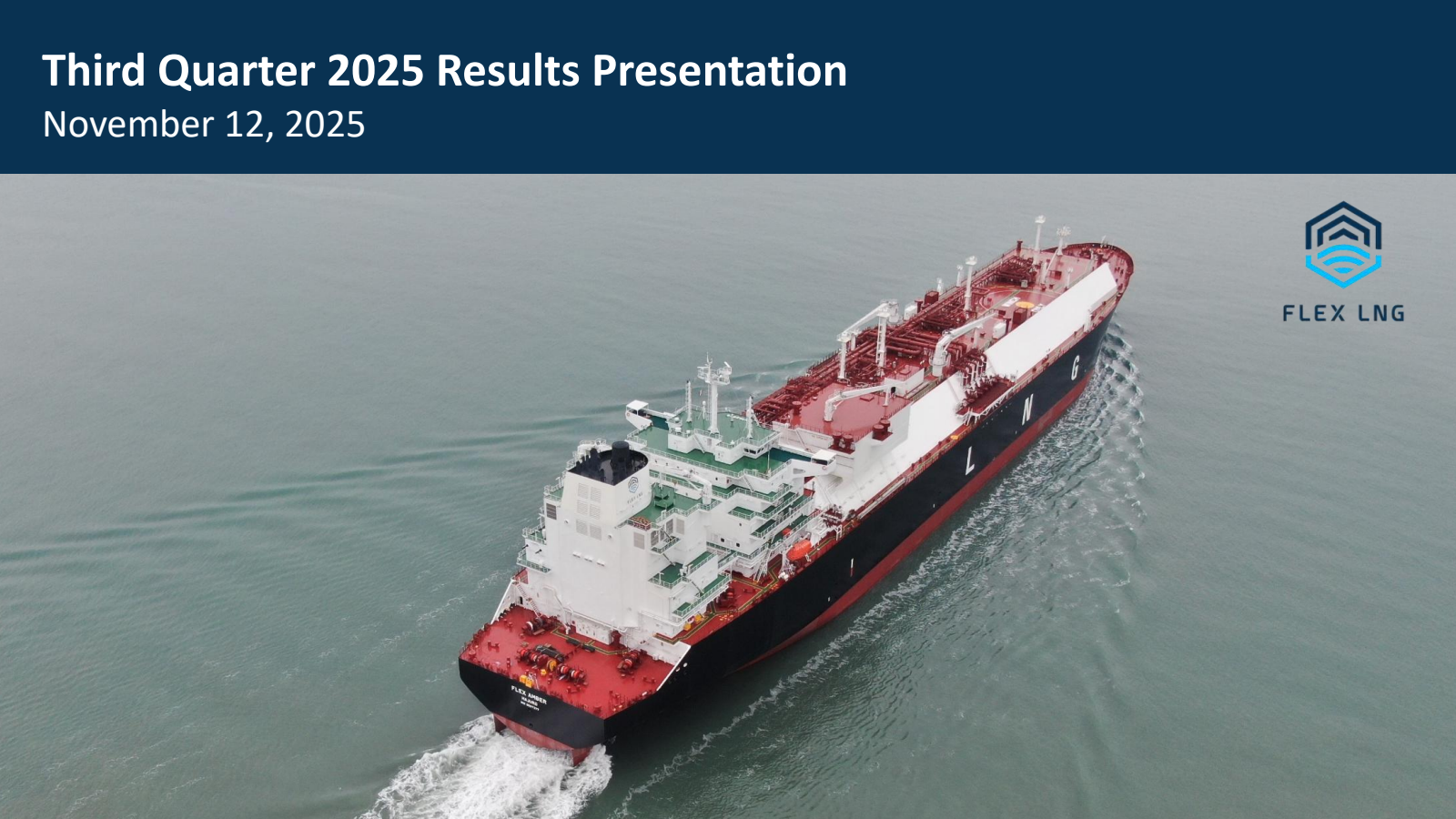 Flex LNG's Q3 2025 Slide Deck