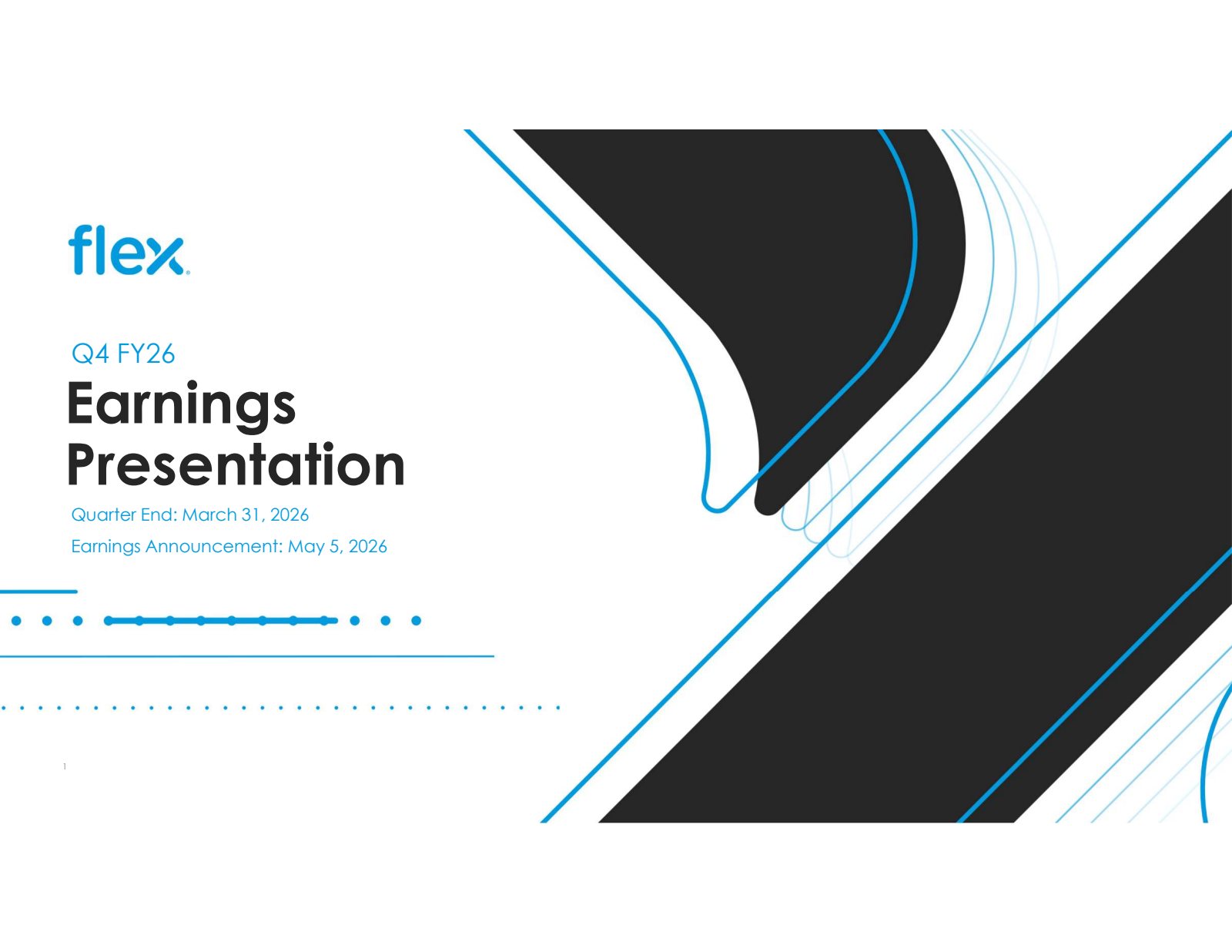 Flex's Q4 2026 Slide Deck