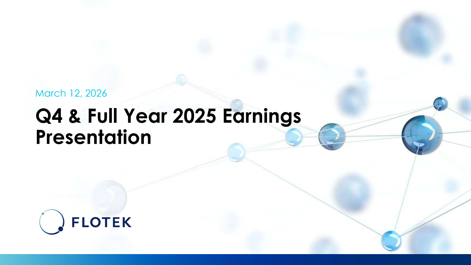 Flotek Industries' Q4 2025 Slide Deck