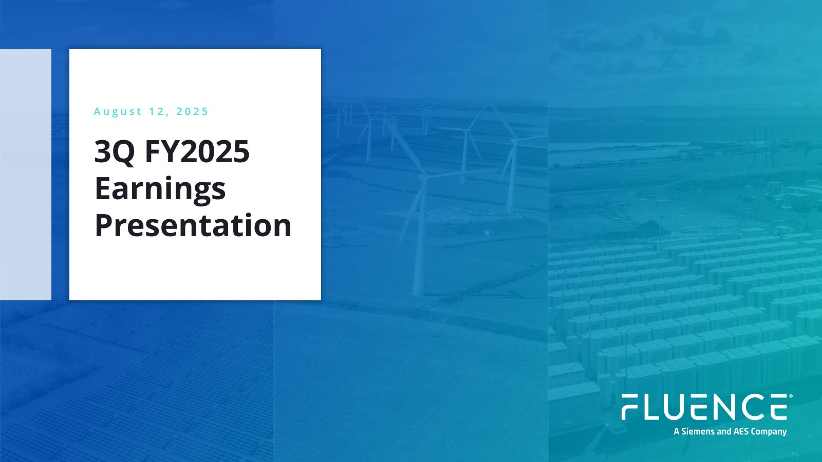 Fluence Energy's Q3 2025 Slide Deck