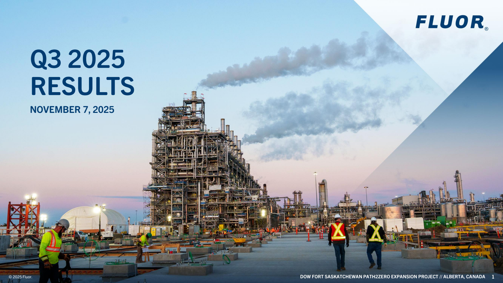 Fluor's Q3 2025 Slide Deck