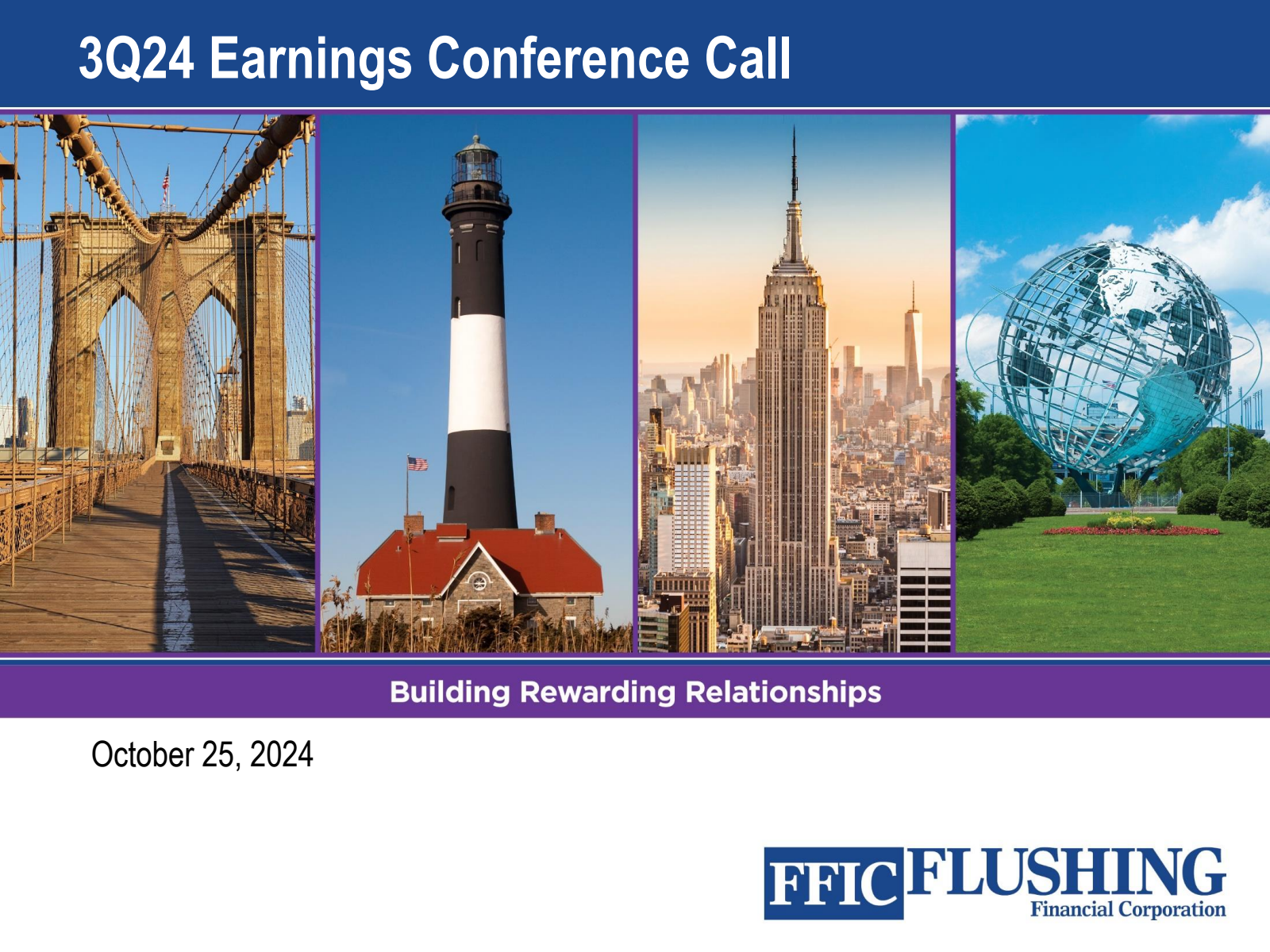 Flushing Financial's Q3 2024 Slide Deck