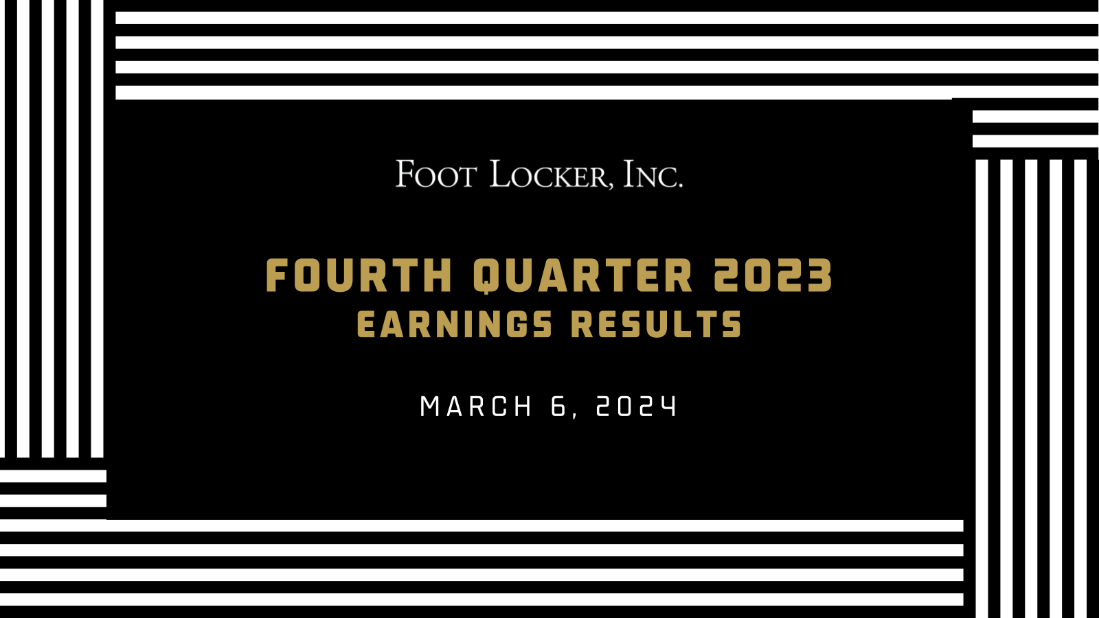 Foot Locker's Q4 2024 Slide Deck