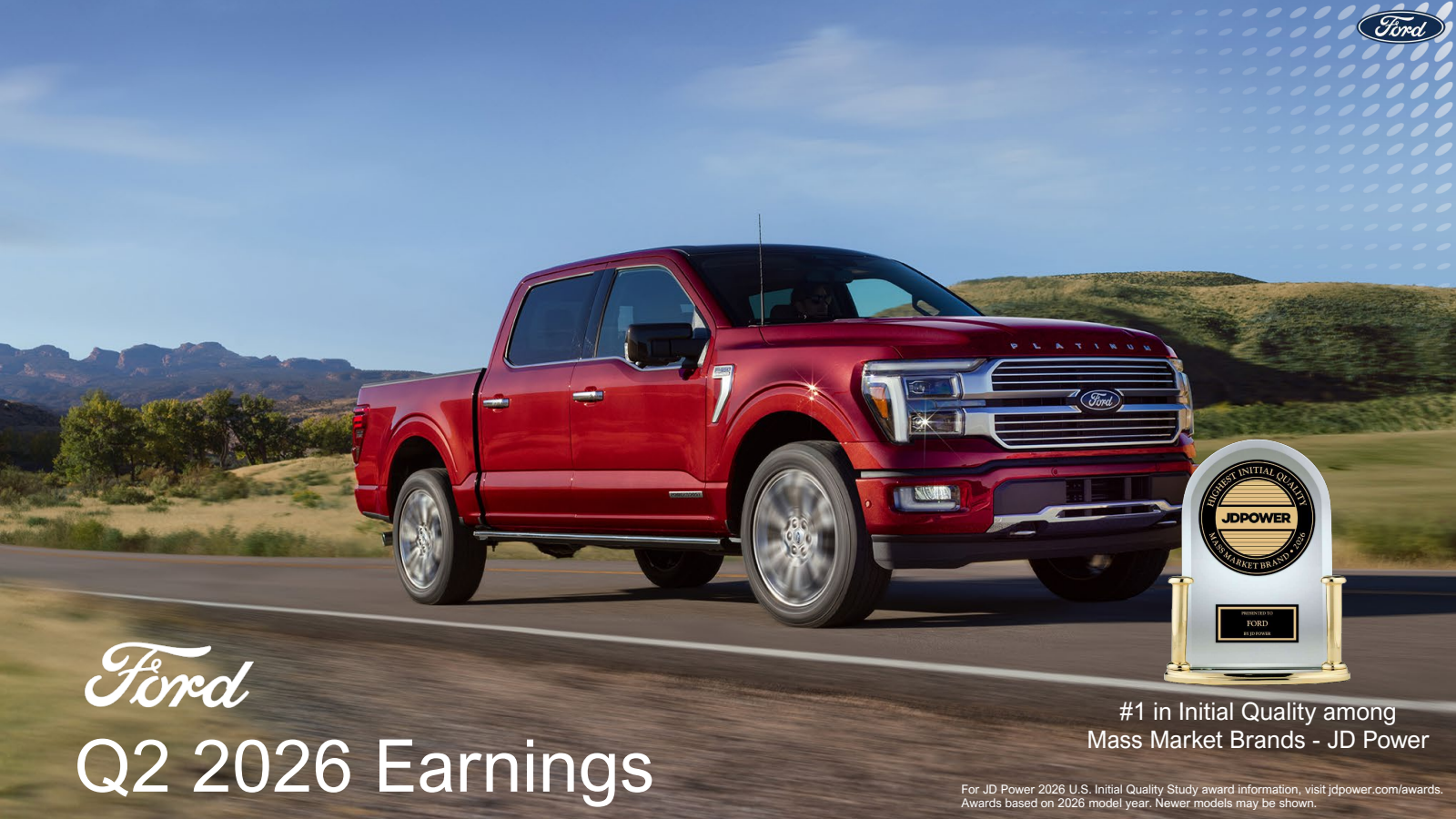 Ford Motor's Q2 2026 Slide Deck