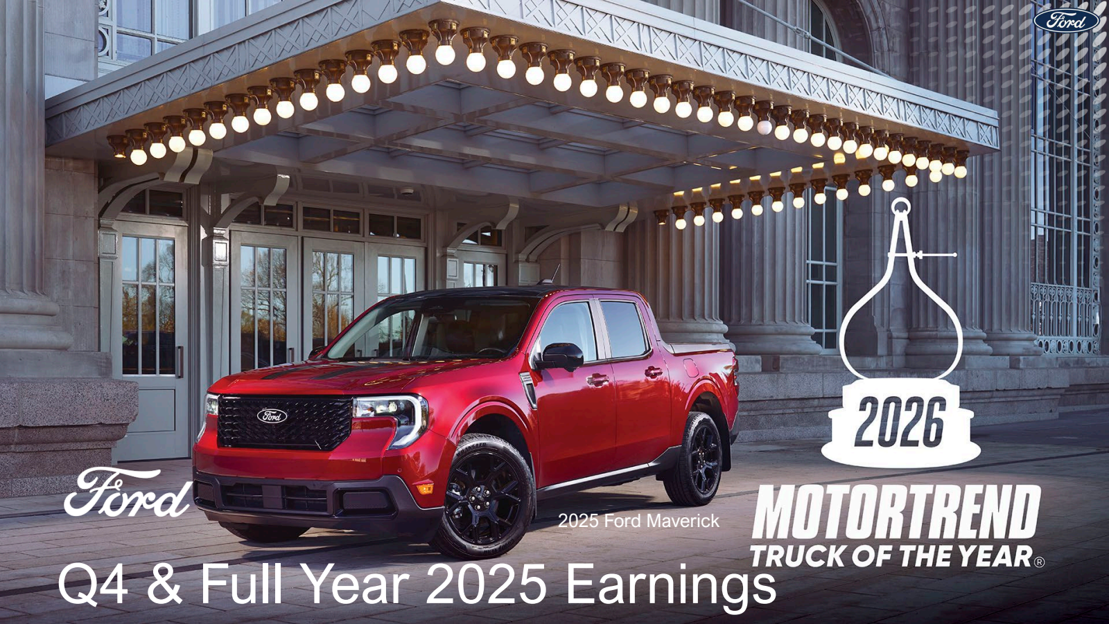 Ford Motor's Q4 2025 Slide Deck