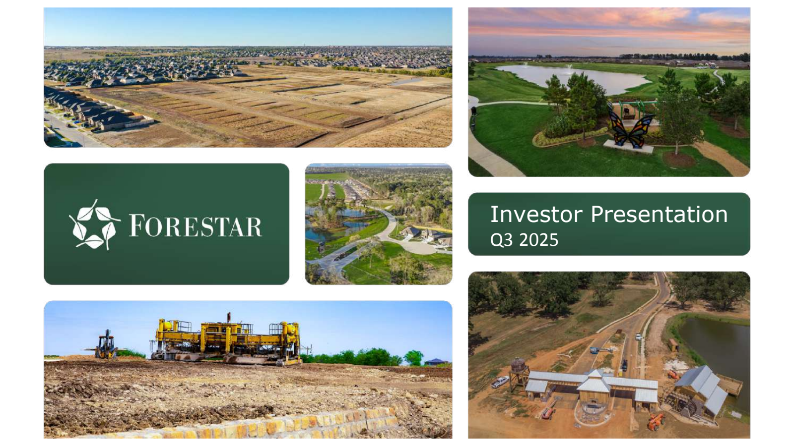 Forestar Group's Q3 2025 Slide Deck