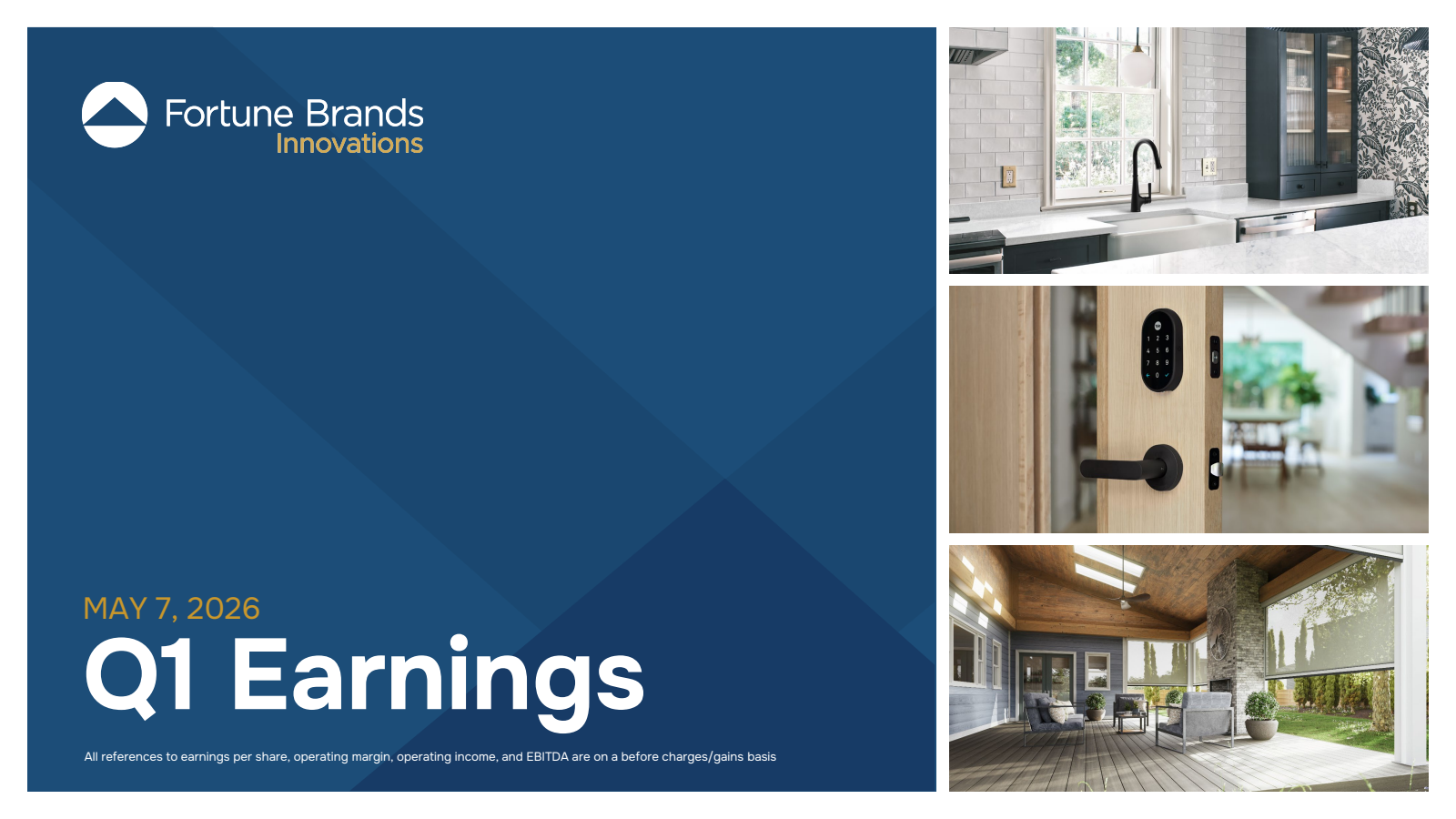 Fortune Brands Innovations' Q1 2026 Slide Deck