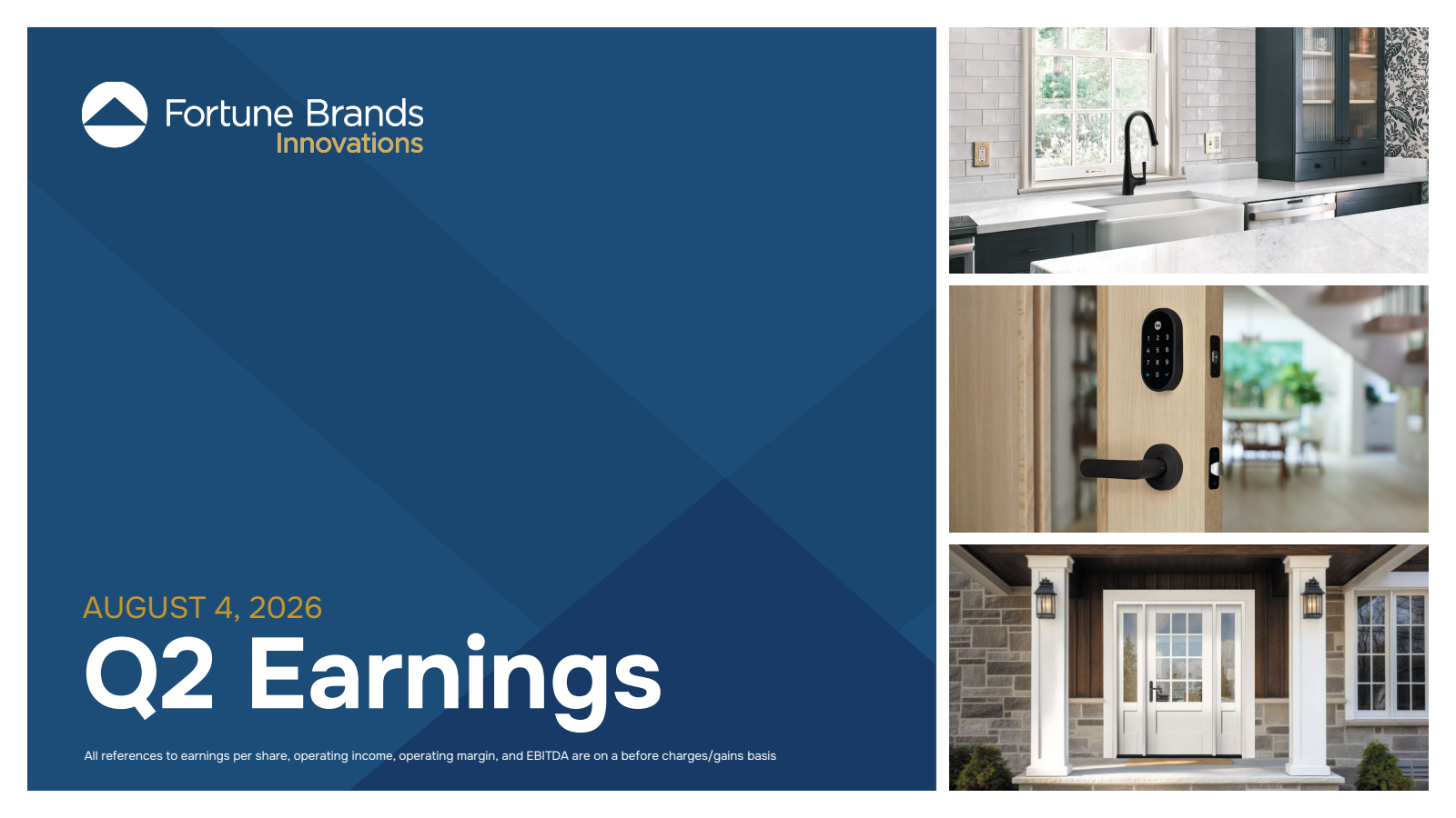 Fortune Brands Innovations' Q2 2026 Slide Deck