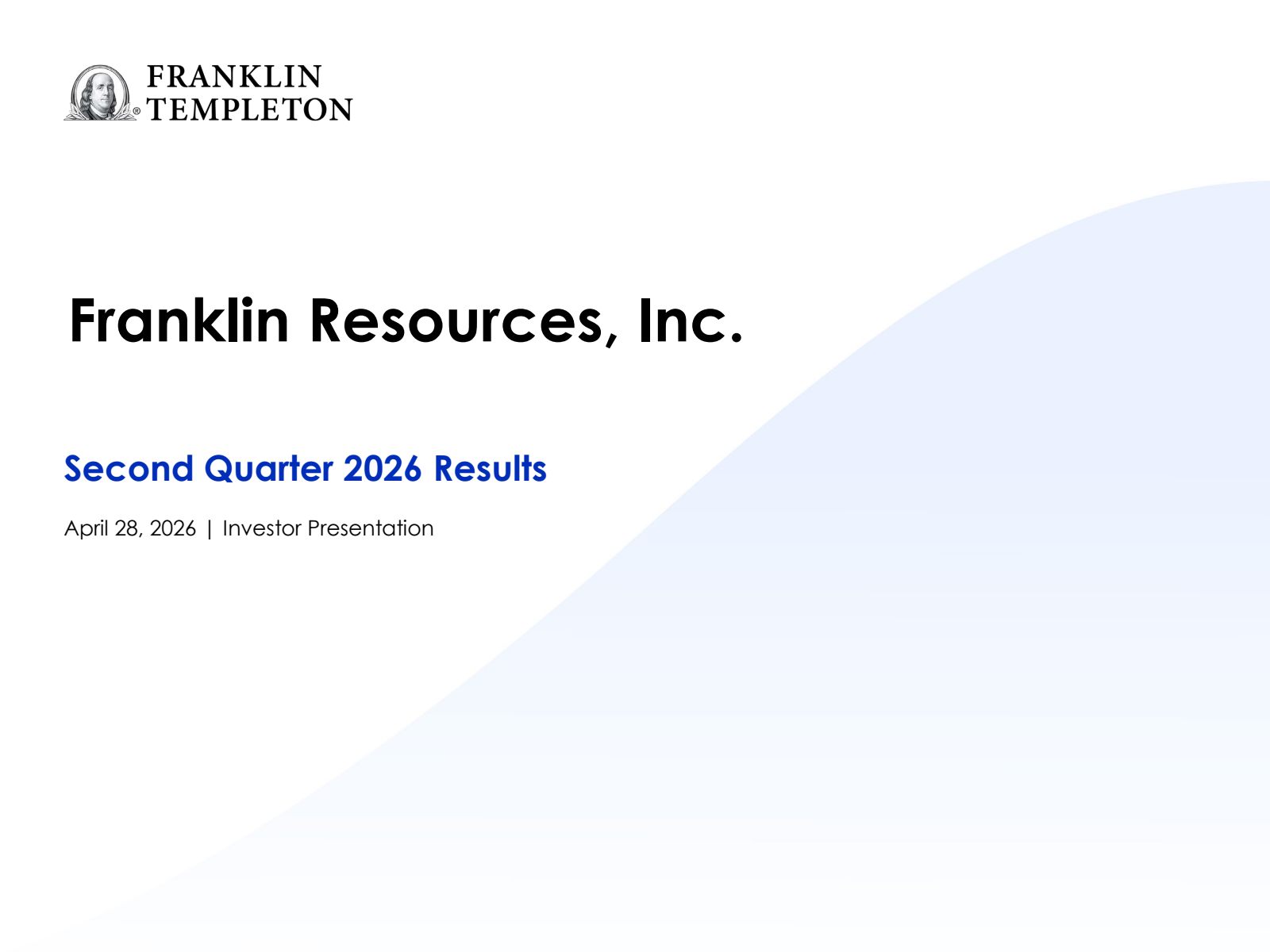 Franklin Resources' Q2 2026 Slide Deck