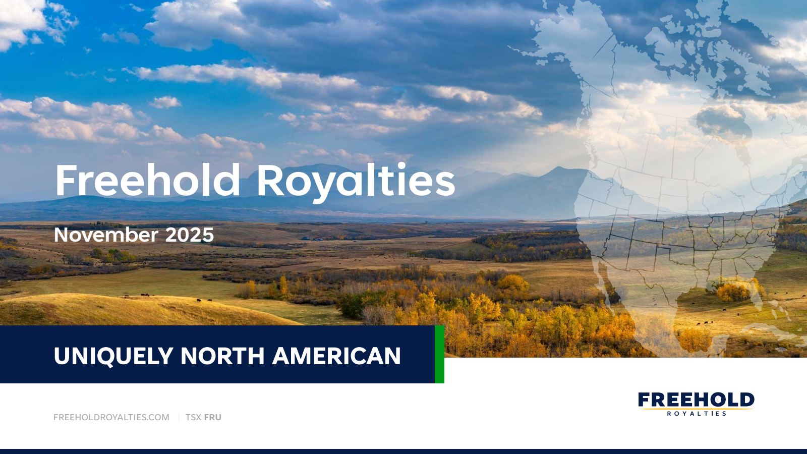 Freehold Royalties' Q3 2025 Slide Deck
