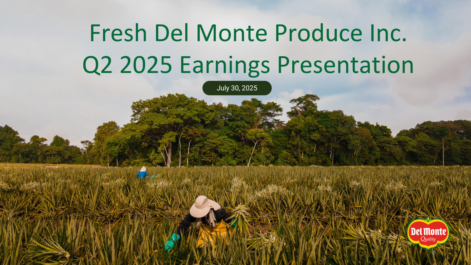 Fresh Del Monte Produce's Q2 2025 Slide Deck