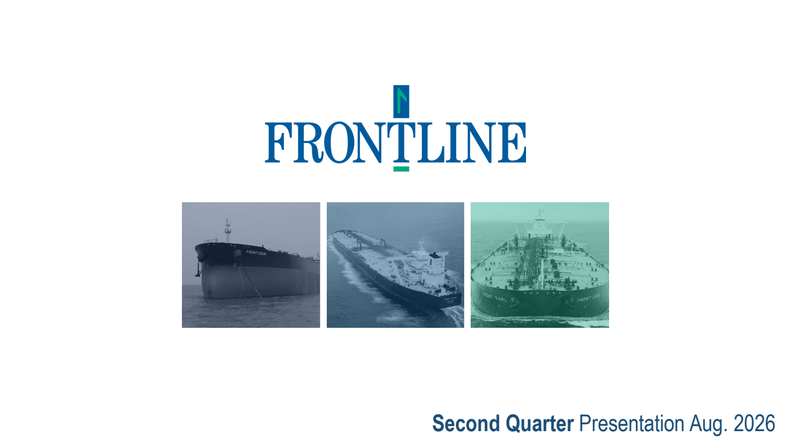 Frontline's Q2 2026 Slide Deck