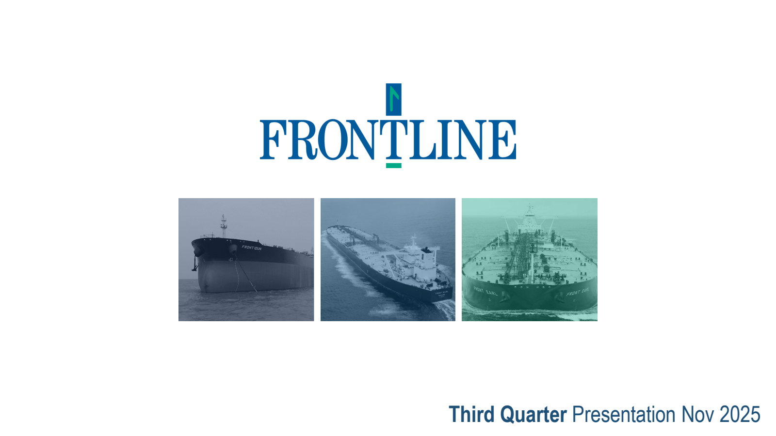 Frontline's Q3 2025 Slide Deck