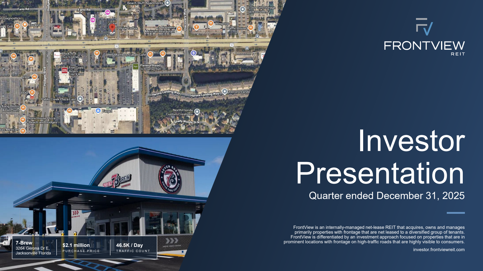 FrontView REIT's Q4 2025 Slide Deck