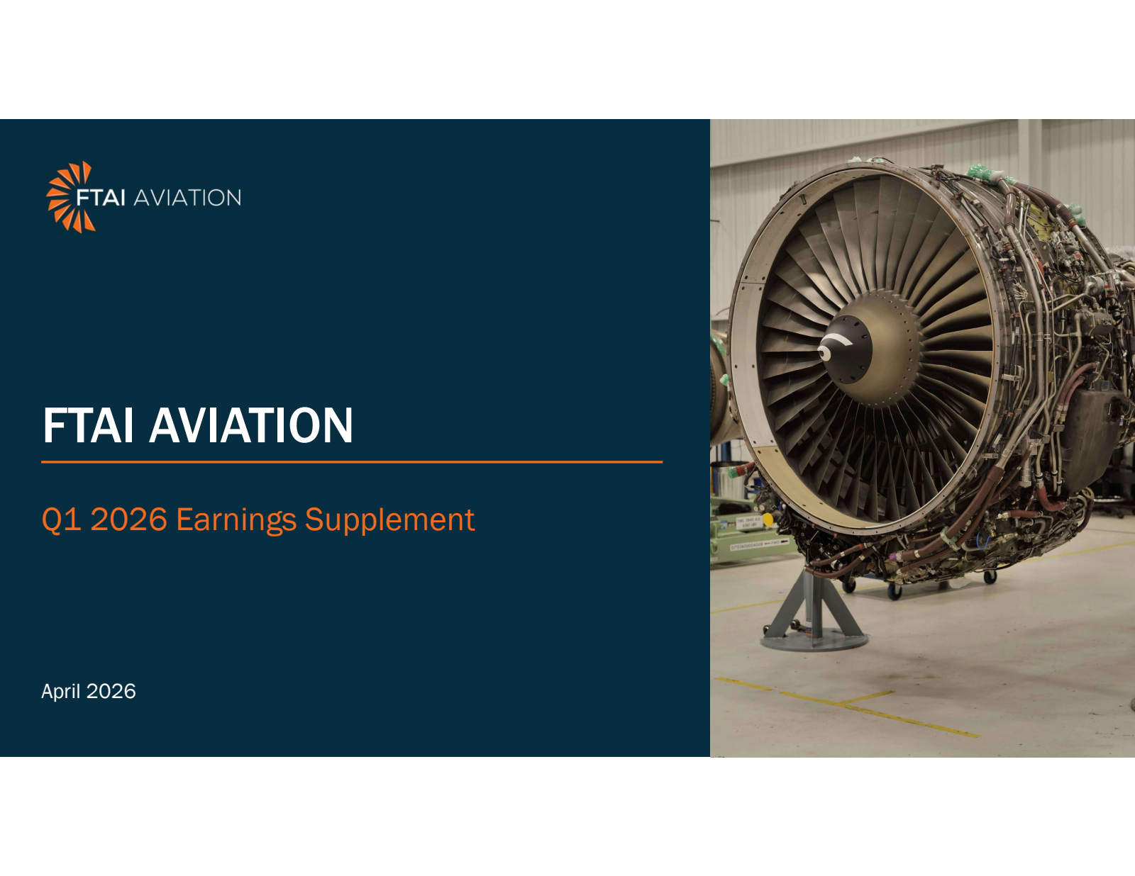 FTAI Aviation's Q1 2026 Slide Deck