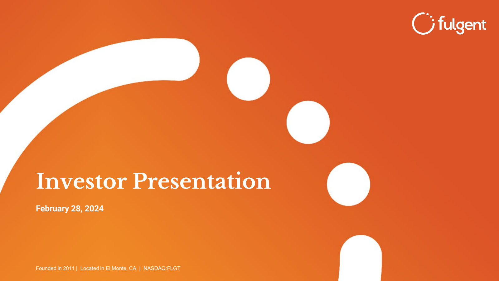 Fulgent Genetics' Q4 2023 Slide Deck