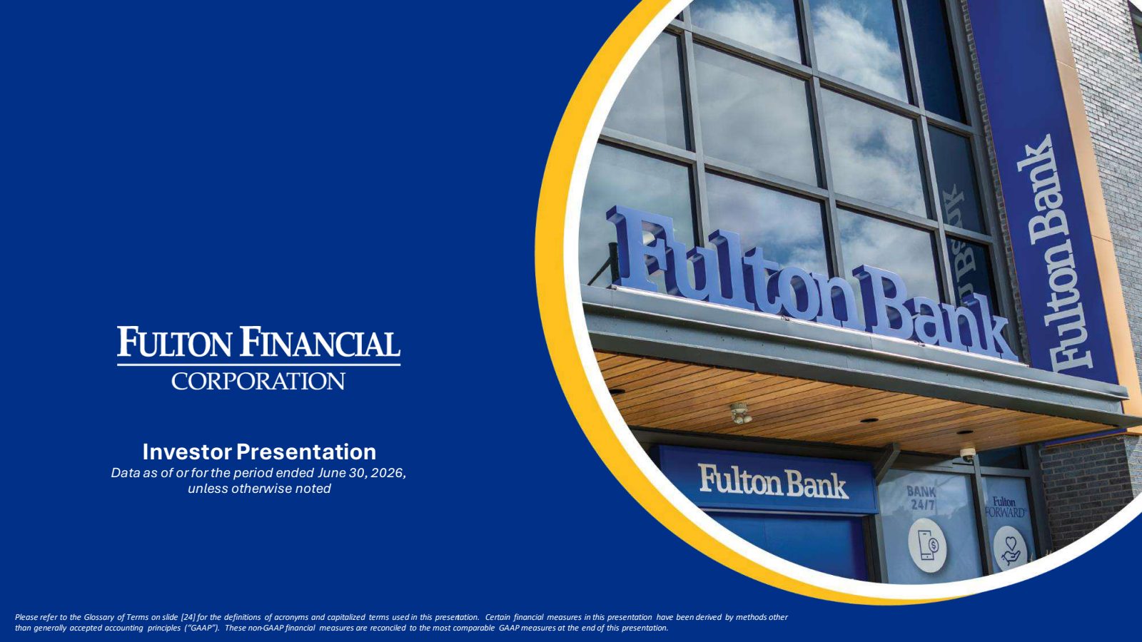 Fulton Financial's Q2 2026 Slide Deck