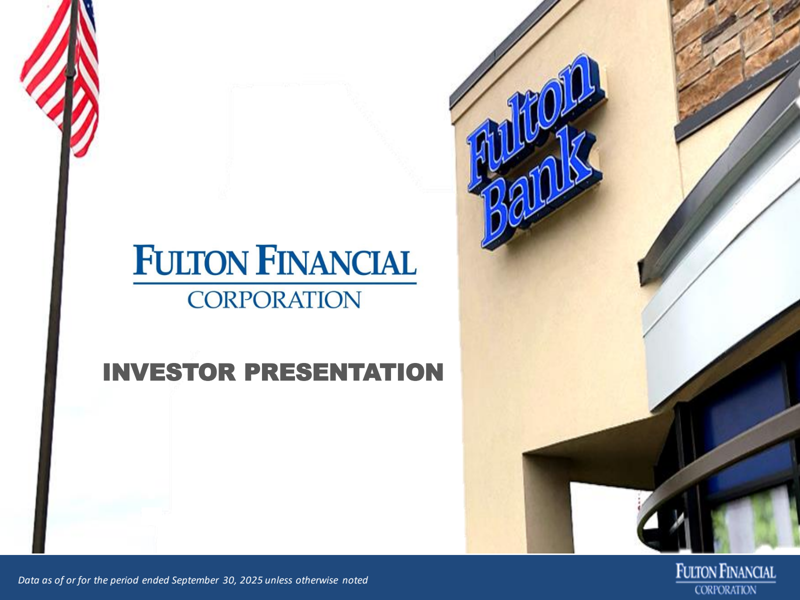 Fulton Financial's Q3 2025 Slide Deck