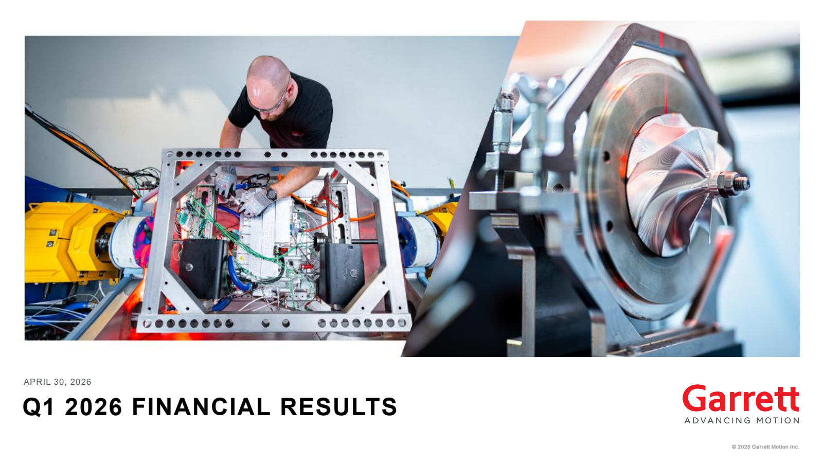 Garrett Motion's Q1 2026 Slide Deck