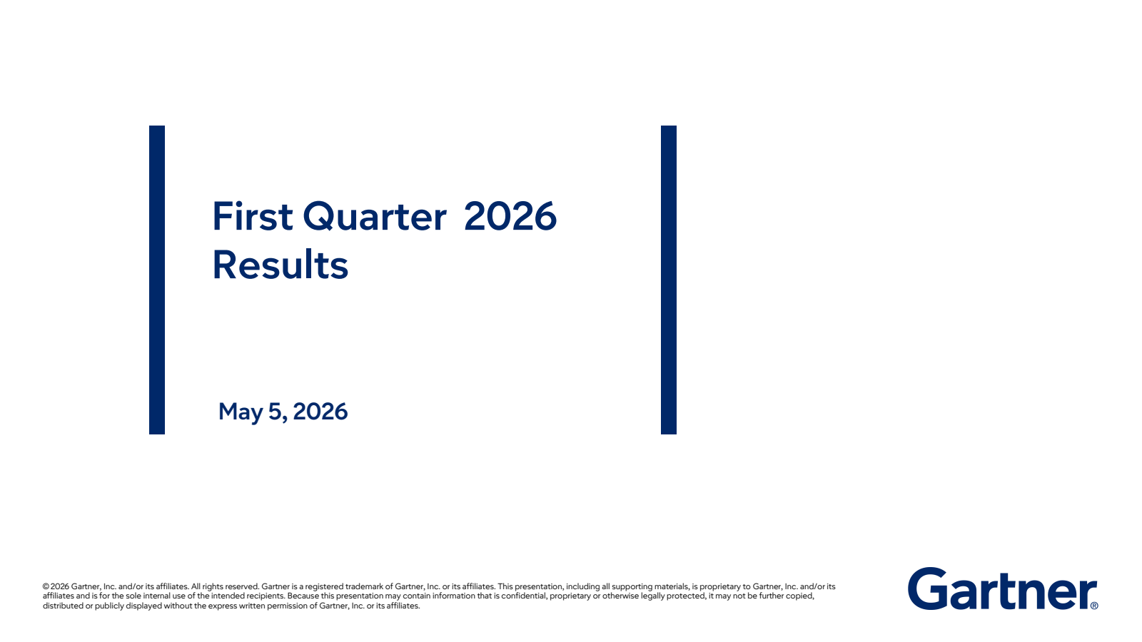Gartner's Q1 2026 Slide Deck
