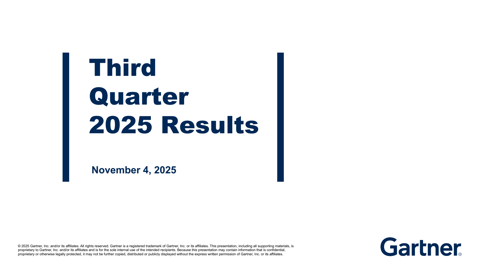 Gartner's Q3 2025 Slide Deck