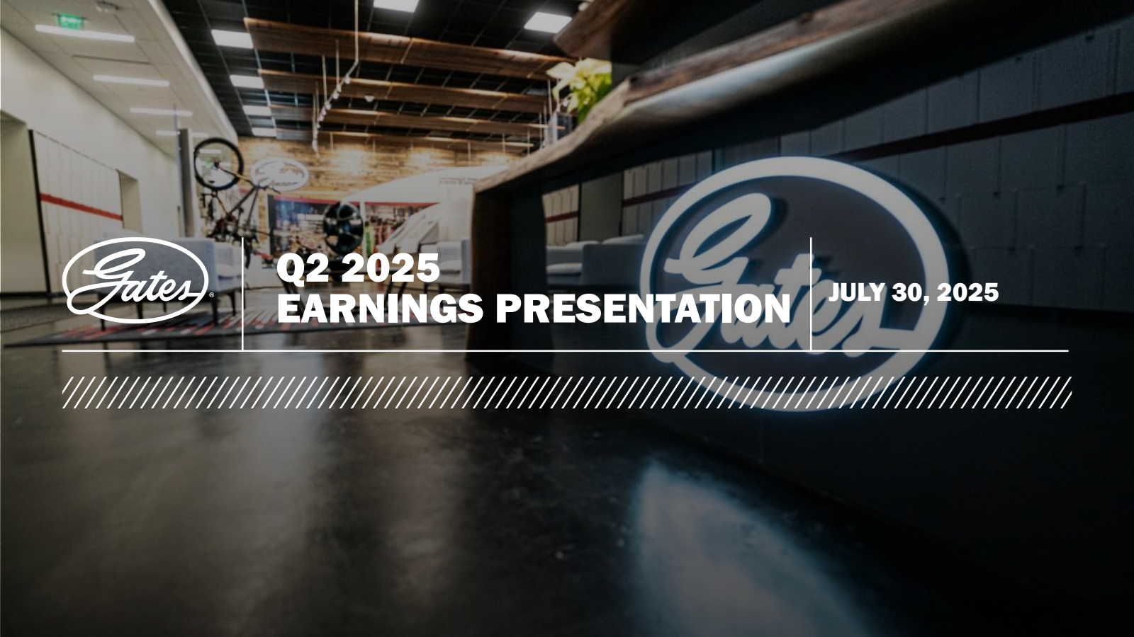 Gates Industrial's Q2 2025 Slide Deck