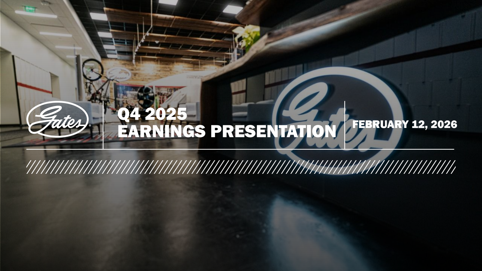 Gates Industrial's Q4 2025 Slide Deck