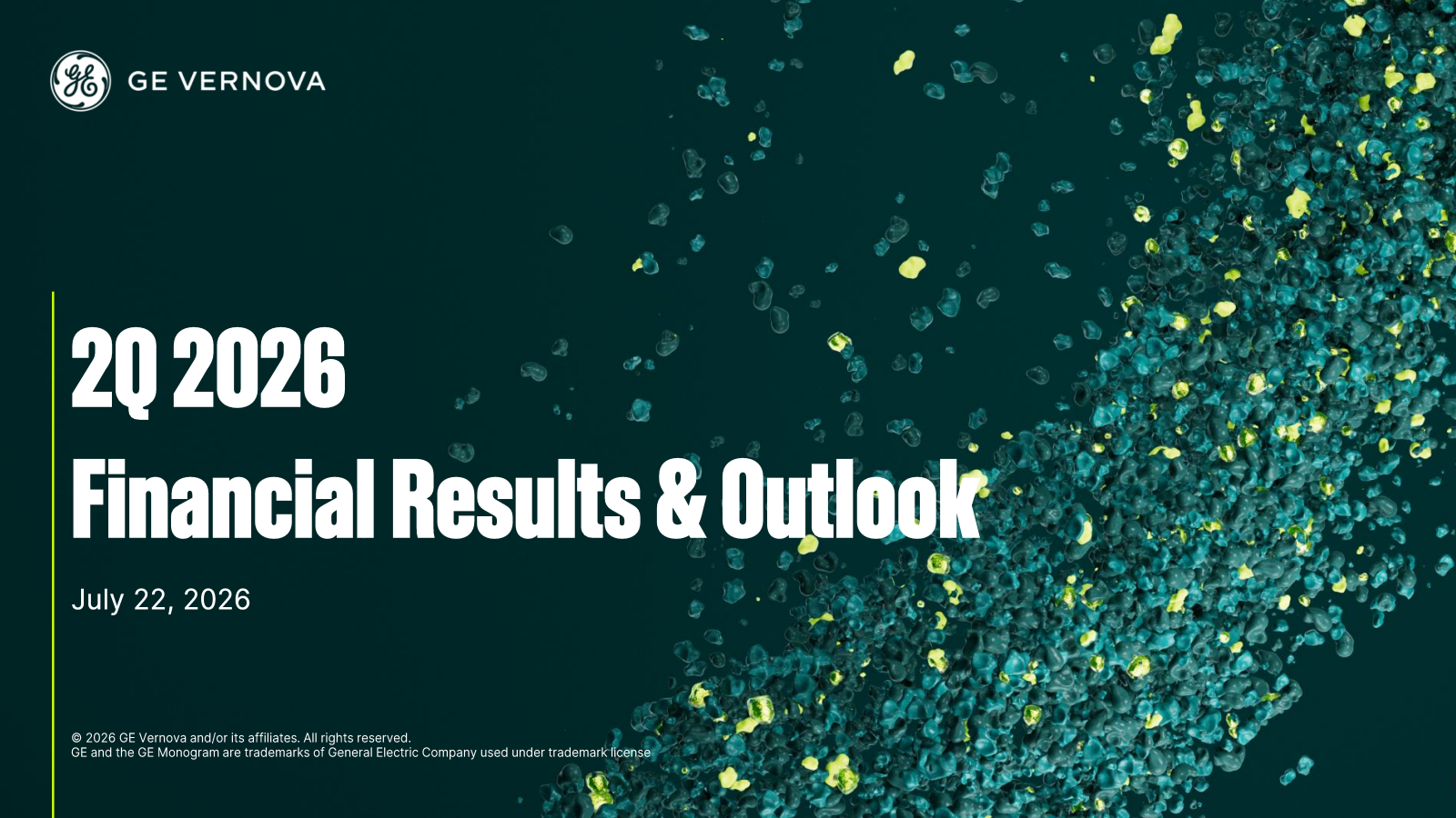GE Vernova's Q2 2026 Slide Deck