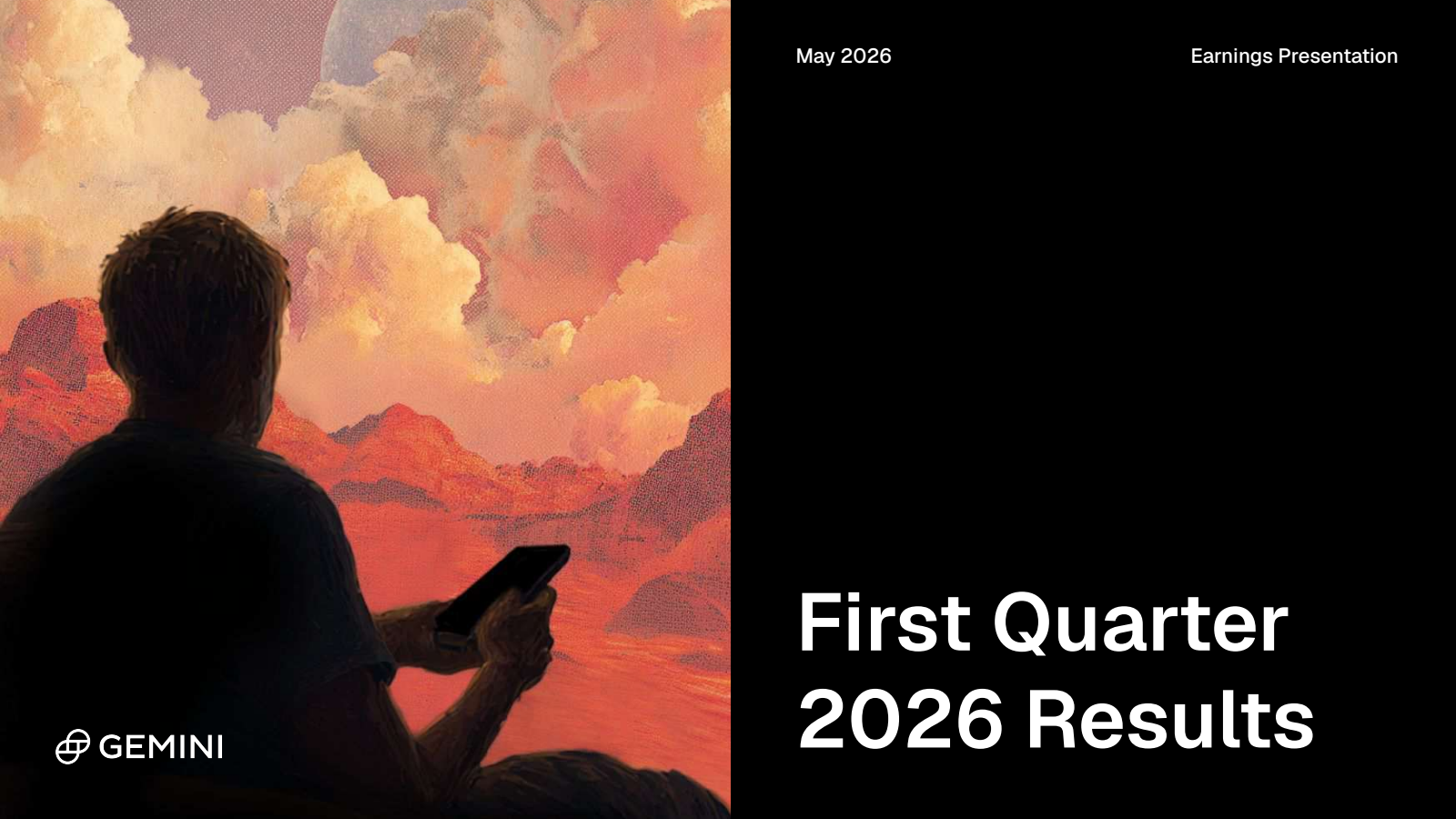 Gemini Space Station's Q1 2026 Slide Deck