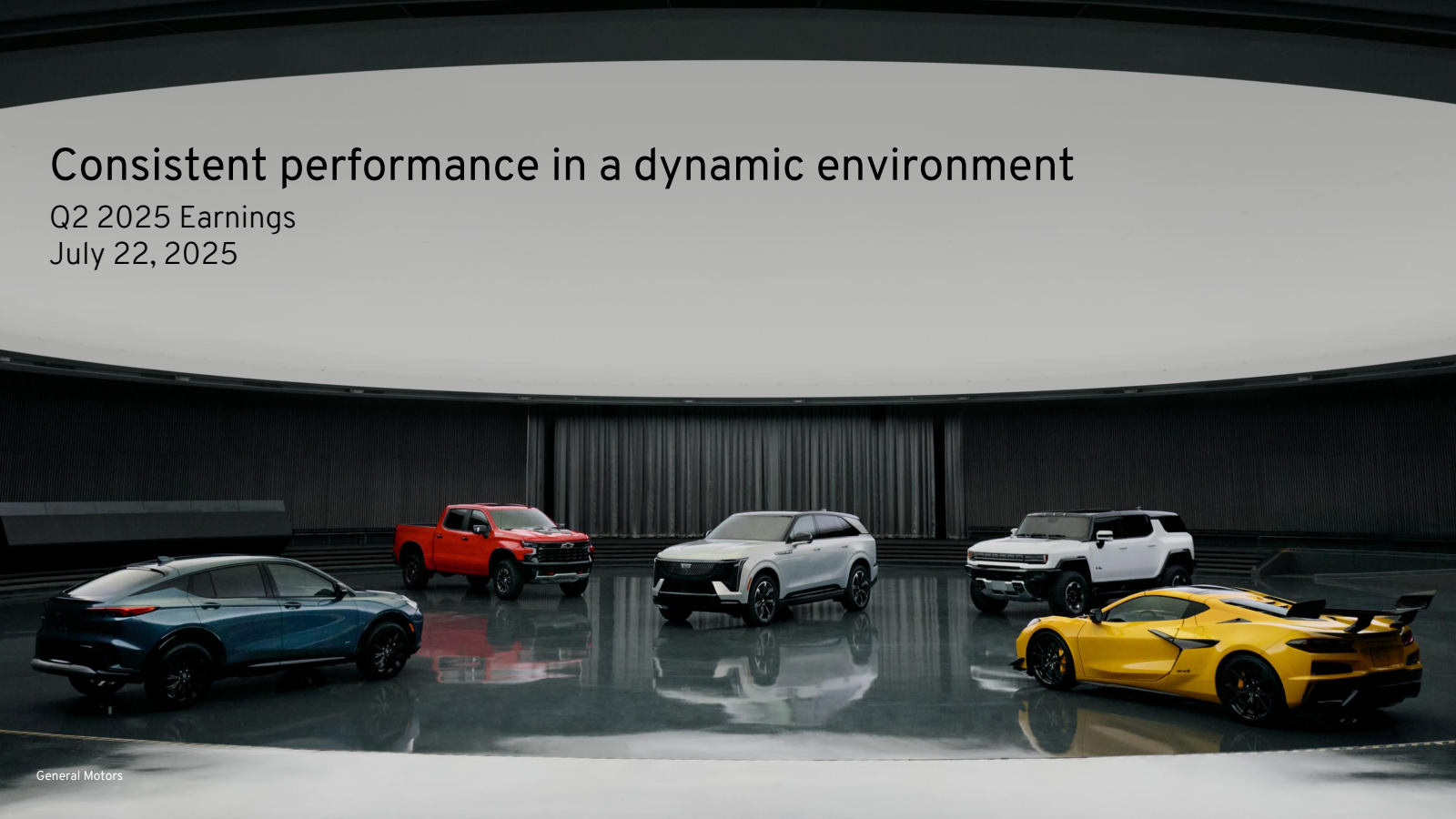 General Motors' Q2 2025 Slide Deck