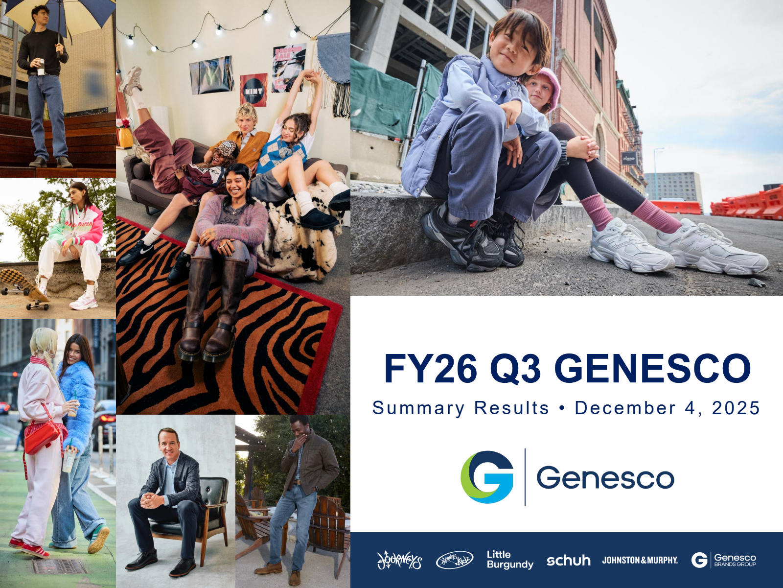 Genesco's Q3 2026 Slide Deck