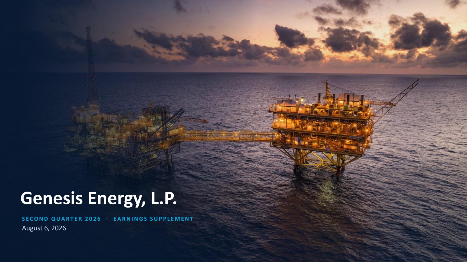 Genesis Energy's Q2 2026 Slide Deck