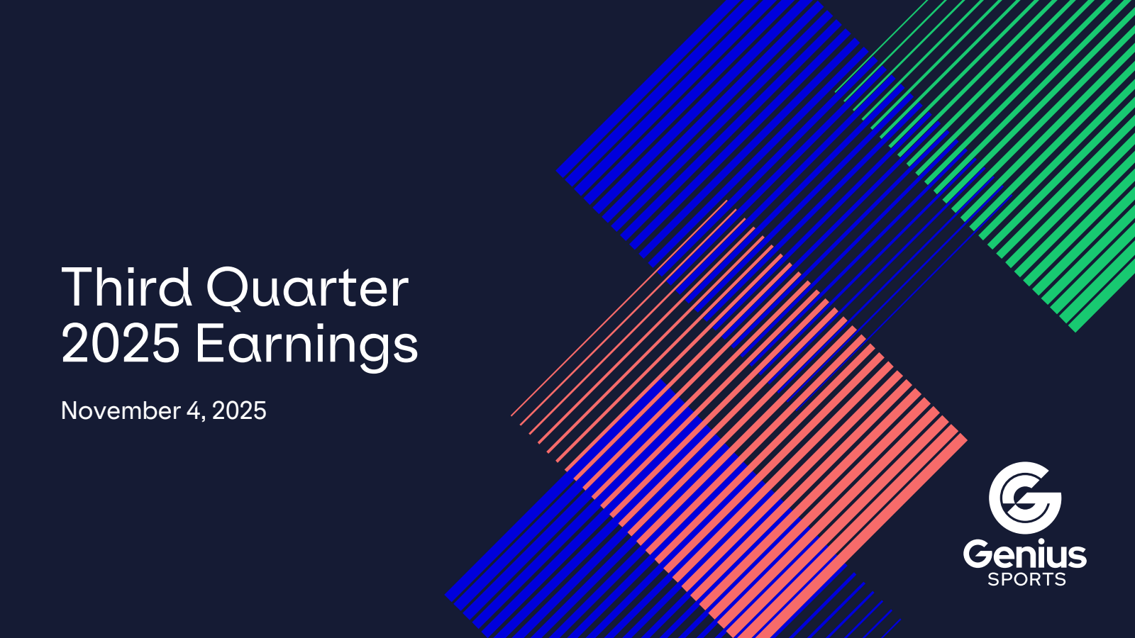 Genius Sports' Q3 2025 Slide Deck