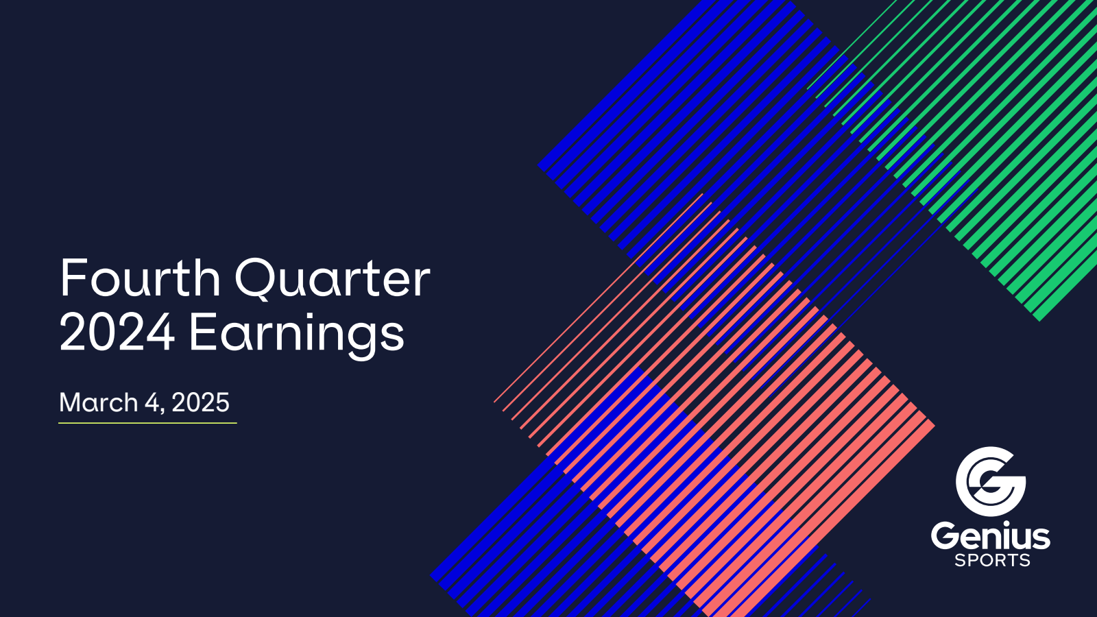 Genius Sports' Q4 2024 Slide Deck