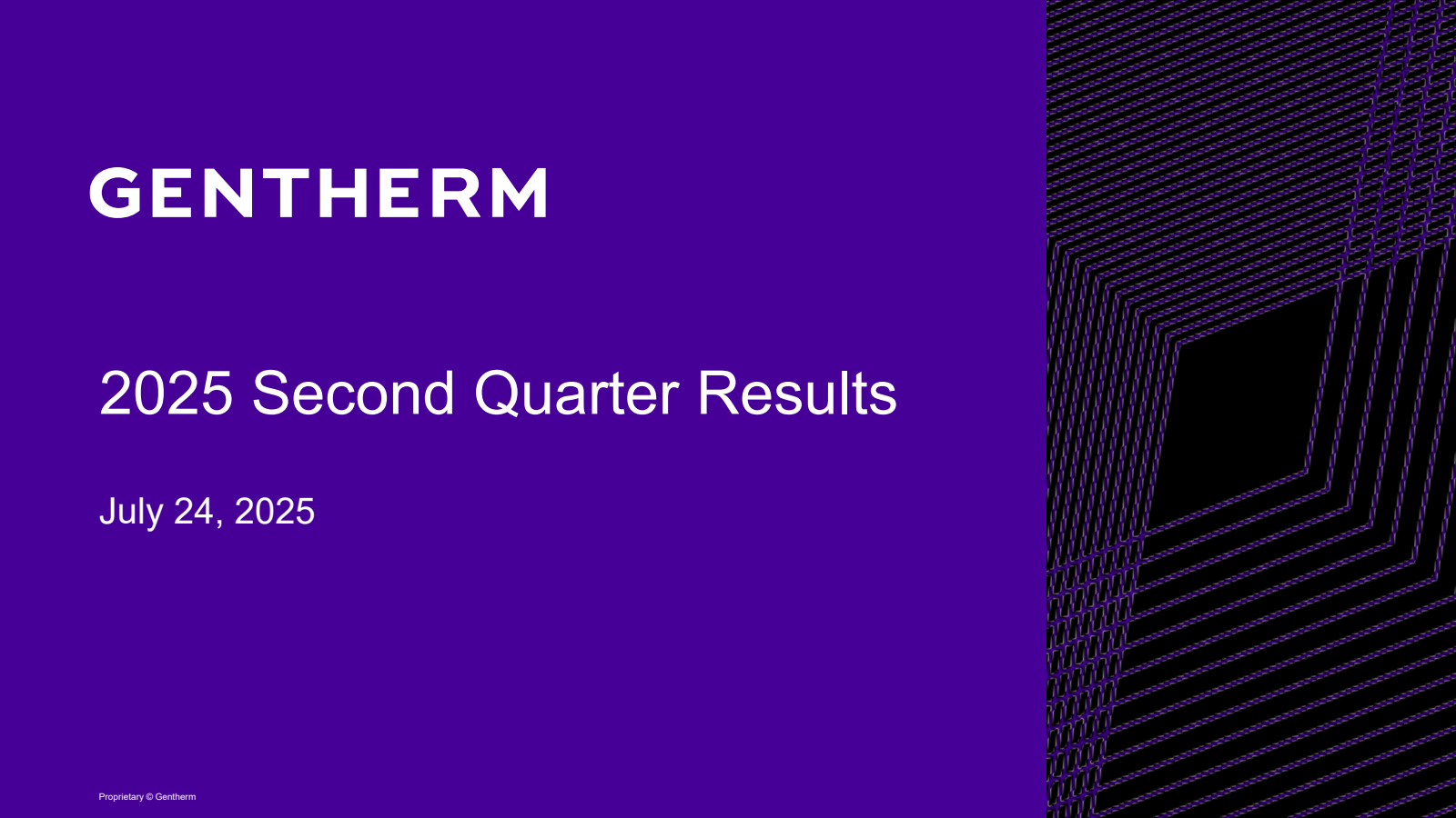 Gentherm's Q2 2025 Slide Deck