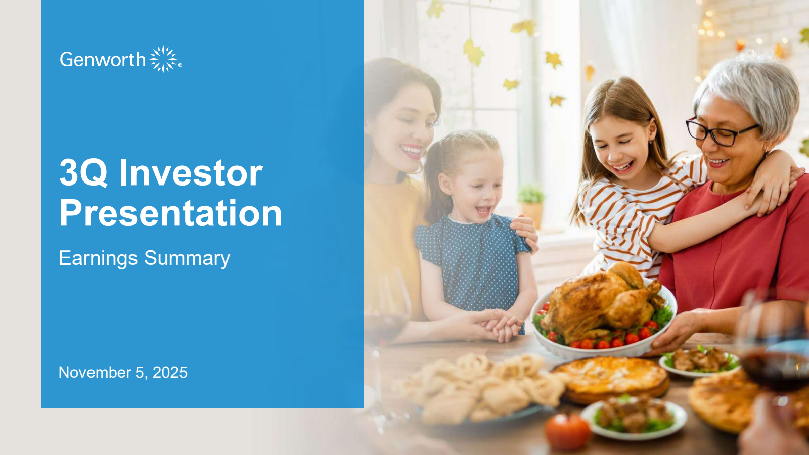 Genworth Financial's Q3 2025 Slide Deck