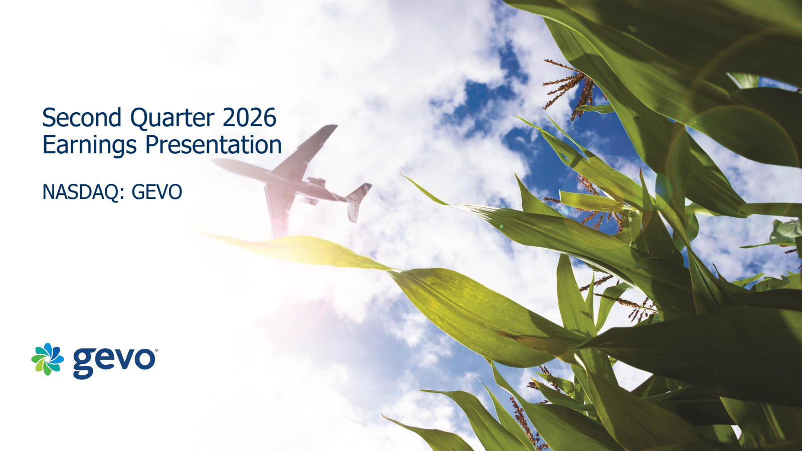 Gevo's Q2 2026 Slide Deck